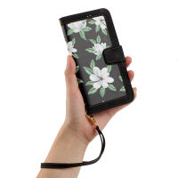 Funda tipo billetera de cuero premium para Motorola Moto G05 G14 G15 Power G24 G34 G54 G84 E15 G 5G Play KickStand Flowers Strap Card Slot Cover - details 19