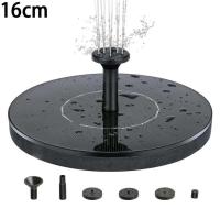 Fuente de 2,5 W, baño para pájaros con bomba con 6 boquillas, fuente de agua con energía solar para Garde - details 8