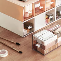Organizador apilable de plástico para cocina, cajas de almacenamiento resistentes para cajón, estante, armario - details 4