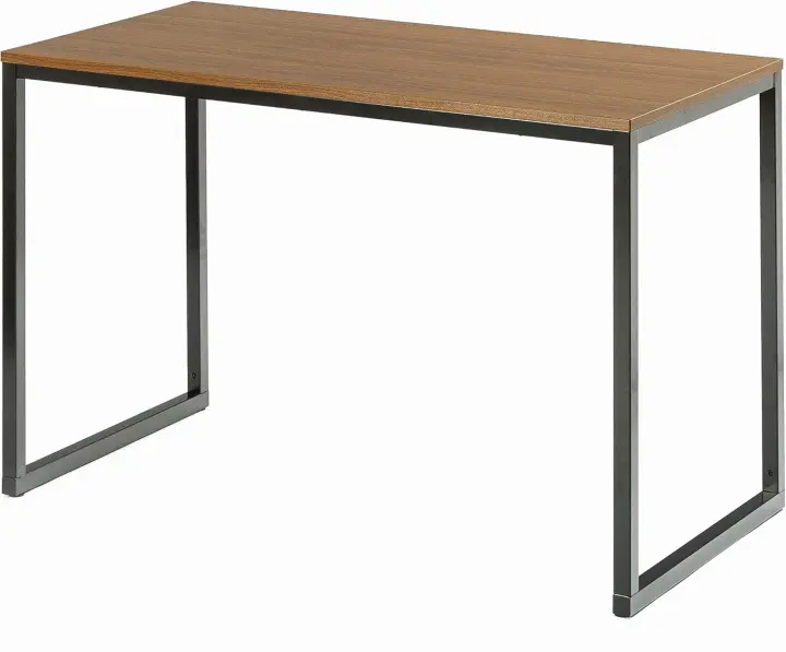 Jennifer Mesa de escritorio 160x61x74 cm - Mesa de estudio moderna de metal y madera - Mesa de ordenador - Marrón y blanco - 1