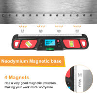 Inclinómetro Digital de nivel de espíritu, regla de escala Horizontal, transportador electrónico de pantalla LED, herramientas de medición de Base magnética - details 6