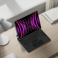 AJIUYU-Funda de Teclado Español para iPad Pro 12,9, carcasa con Trackpad Magnético, Folio, para modelos 6.ª/5.ª/ 4.ª/3.ª generación, 2018-2022 - details 11