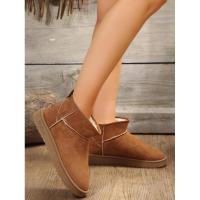 Botas de nieve de lana de oveja auténtica para hombres y mujeres, zapatos cálidos con plataforma Bo Cut, botas cortas de cuero para invierno, nuevas en 2023 - details 20