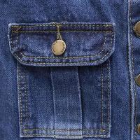 Falda de Denim Azul de Cintura Alta y Suelta Estilo Casual con Cinturón Moda Coreana para Mujeres - details 8