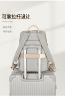 Mochilas Mochila para ordenador portátil para mujer Bolsas de viaje de negocios Mochila grande para portátil de 15 pulgadas Mochila urbana impermeable para viajeros Diseño de lujo Tela Oxford impermeable Tela duradera - details 9