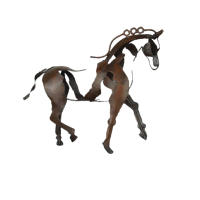 Escultura de caballo de Metal LED, escultura de Animal, decoración del hogar, restaurante, regalo de inauguración de la casa - details 7