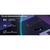 Mesa de Ordenador en Forma L, Estantes de Almacenamiento