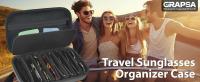 (Solo bolsa) Estuche organizador de viaje para gafas de sol polarizadas Quay para hombres y mujeres, soporte de almacenamiento de gafas de sol de moda (solo bolsa) - details 0