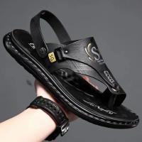 Sandalias de Verano para Hombres Uso Interior y Exterior Zapatillas de Playa Casuales Cuero Suave - details 4