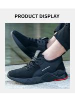 Work Shoes Hollow Breathable Steel Toe Boots Lightweight Safety Work Shoes Anti-slippery For Men Women Male Work Sneaker - details 12