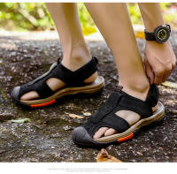 Novedad de verano para hombre, sandalias huecas transpirables, deportes al aire libre y ocio, zapatos de playa grandes antideslizantes - details 8