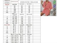 Mameluco con estampado de rayas para mujer, mameluco informal con cinturón para verano, ropa de mujer de moda para uso diario - details 5