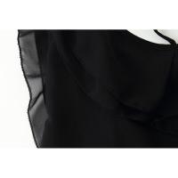 Vestido elegante con volantes y espalda descubierta para mujer, cuello oblicuo, sin mangas, con cordones, dobladillo irregular, largo hasta el suelo, vestidos para mujer de primavera - details 11