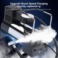 Bomba de inflado de neumáticos eléctrica portátil, bomba de aire multifuncional para vehículos pequeños con compresor de 12V - details 1
