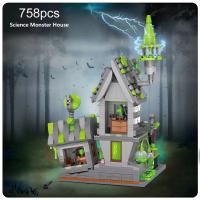 Halloween Creative Building Blocks Game, Halloween Hut, Ghost House, Pumpkin House, Decorative Brick Set, Toys, Birthday Party G - details 9