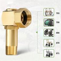 Adaptador de manguera de jardín, pieza de repuesto de latón, piezas de carrete de manguera giratorio, accesorios, equipo de riego, conectores de agua de jardín - details 2