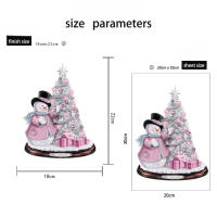 Pegatinas de Ventana de Navidad 2024 Campana de Navelganta Pino de PVC Autoadhesiva - details 41
