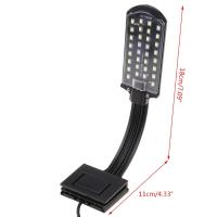 Pinza de luz LED para acuario, lámpara para pecera, iluminación blanca y azul perfecta para plantas acuáticas, cultivo de peces tropicales - details 5