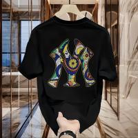 Camiseta Casual de Manga Media de Algodón Puro de Alta Calidad Estilo Coreano Moderno Versátil - details 1