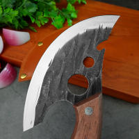 Cuchillo De Cocina Multifuncional De Acero Inoxidable Forgado Con Abrebotellas Y Funda Cuchillo Para Carne Y Desbonador - details 6