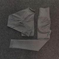 Conjunto de yoga sin costuras para mujer, ropa deportiva, top corto, leggings, traje de entrenamiento de gimnasio, conjuntos deportivos para Fiess - details 2