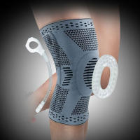 Soporte de compresión para rodilla, Protector de rótula, almohadilla de silicona para piernas, deporte, ciclismo, correr, baloncesto y fútbol, 1 par - details 0