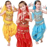 Ropa de danza India para niños y niñas, ropa para actuaciones de danza del vientre, ropa para bailar, traje de baile para branquias - details 1