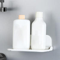 Nuevo estante plegable de pared sin perforaciones, montado en la pared, estante flotante de plástico para el hogar y el baño, soporte. - details 5