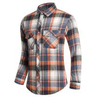 Camisa de Manga Larga con Estampado Geométrico a Rayas Estilo Casual para Hombres - details 33