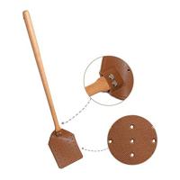 Matamoscas de mosca de cuero PU, matamoscas Manual de alta resistencia con mango de madera, matamoscas de mosca de cuero duradero para interiores y exteriores - details 6