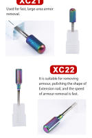 Parkson-brocas de carburo de tungsteno para uñas, herramienta de manicura, fresa de arco iris - details 5