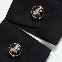 Iceyy 20MM divertidos gemelos redondos de la serie Eagle a la moda botón decorativo ropa FRAC camisas y vestidos - details 2