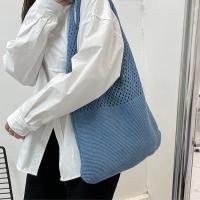 Bolso De Hombro Vintage Tejido Con Agujeros Para Mujer Gran Capacidad Bolso De Compras Bohemio Veraniego Para Playa Y Viajes - details 13