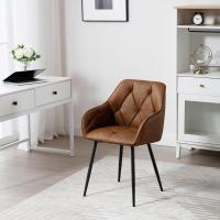 Cocina con Respaldo y Apoyobrazos Silla de Salon Moderno con Patas Metálicas Silla Ergonómica para - details 4
