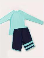 Conjunto De Traje De Neopreno Para Deportes Acuáticos Para Hombre, Top De Manga Larga Con Cuello Redondo Elástico Y Protector - details 4