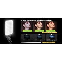 Video recargable 60 LED de alta potencia iPhone con clip frontal trasero 3 modos de luz estables para maquillaje y selfie - details 1