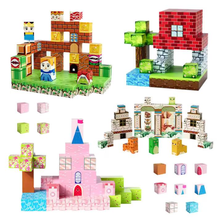 Bloques De Construcción Magnéticos Creativos 2025 MOC Para Niños Y Niñas Juguetes De Construcción Para Clase Regalos De Cumpleaños - 1
