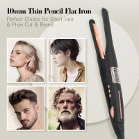 Hierro Plano Mini de 2/5 Pulgadas CkeyiN Calentamiento Rápido de 30s Ideal para Cabello Corto, Barba y Corte Pixie Enchufe de Estándar Europeo - details 2