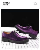 Zapatos informales de boda de vestir estilo caminar para hombres de negocios de cuero PU oficial de verano - details 2