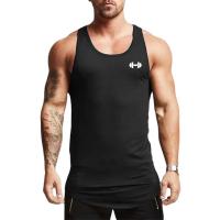 Camiseta sin mangas de entrenamiento para hombre, prenda de vestir, transpirable, fina, informal, de verano - details 2