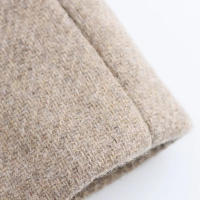 TRAFZA mujer nueva moda elegante manga larga bolsillo Casual prendas de vestir exteriores mujer invierno otoño cuello de piel cinturón decorar chaqueta abrigo - details 14