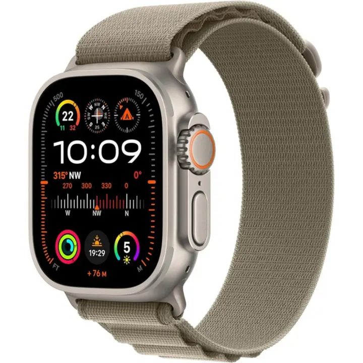 Apple Watch Ultra 2 GPS Cellular Correa de titanio Ca de 49 mm con anillo de olivo alpino - 1