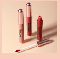 Langmanni Juego de 6 pcs labiales líquidos mate color nude - Tonos pigmentados y de larga duración, paquete de brillo labial, colección de regalo para niñas/mujeres - details 10