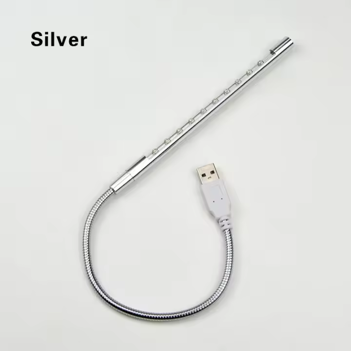 Portable USB Book Light Reading Lamp USB Powered Mini LED Night Light for PC Computer Notebook Lights Flexible Study Table Lamp - 1