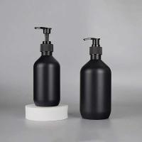 2 botellas vacías con bomba de jabón de plástico negro, recipiente para loción, dispensador de champú, artículos de baño, 300/500ml - details 4