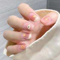 Caja de 24 piezas uñas removibles estilo corto parches uñas postizas uñas tabletas - details 11