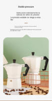 Máquina de espresso y café en la estufa, café italiano y cubano, estufa de gas disponible, 1-14 tazas de café - details 2
