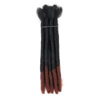 Extensiones de trenzas de pelo sintético para hombres Afro, 1 Uds., rastas hechas a mano, peluca Reggae negra, trenzas rizadas a granel, cabello trenzado de ganchillo - details 16