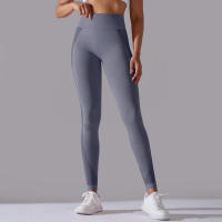 Hamidou-Pantalones deportivos sin costuras para mujer, mallas de Yoga de cintura alta, ropa de gimnasio, entrenamiento de glúteos de burbujas, pantalones para correr, Leggings de gimnasio con levantamiento de caderas - details 7