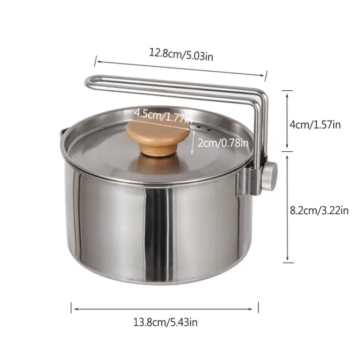 Olla de café portátil de 1L hervidor de agua multifuncional de acero inoxidable 304 olla de cocina multiherramienta suministros peligrosos normales - 1